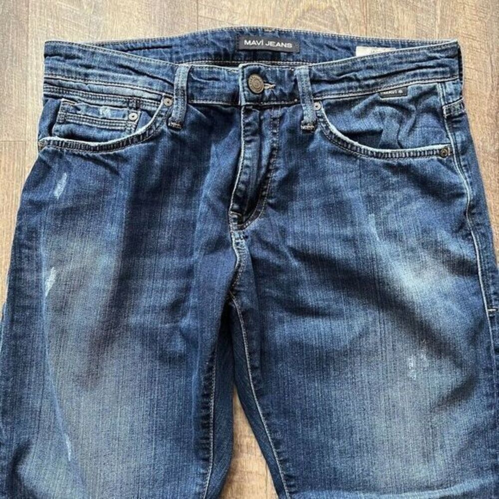 Mavi Men's Slim Straight Jeans - Dark Blue - Picture 2 of 6